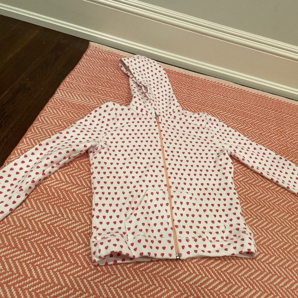 Roller Rabbit kid size 12 red heart sweatshirt